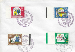 Postzegels > Europa > Duitsland > West-Duitsland > 1960-1969 > Brief Met 523-525 4 Verschillende Stempels (17301) - Storia Postale