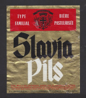 Etiquette De Bière Typa Familial   -  Slavia Pils  -   Brasserie Comète  à  Chalon Sur Marne (51) - Cerveza