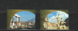 Nations Unies (Vienne) YT 384/5 Obl : Rome , Pompéi - 2002 - Usati