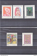 TCHECOSLOVAQUIE 1970 PEINTURES Yvert 1809-1813, Michel 1965-1969 NEUF** MNH Cote 8 Euros - Neufs