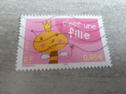 Naissance - C'est Une Fille - 0.46 € - Yt 3463 - Multicolore - Oblitéré - Année 2002 - - Oblitérés