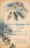 R039810 Birthday Greetings And Good Wishes. Birds. Tuck - World