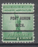 USA Precancel Vorausentwertungen Preo Bureau Michigan, Port Huron 899-61 - Precancels