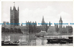 R040800 Houses Of Parliament. London. Valentine. Silveresque. No 98998 - Autres & Non Classés