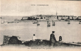 FRANCE - Saint Malo - Vue Générale - Eglise - Bateaux - Animé - Carte Postale Ancienne - Saint Malo