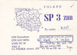 AK 210654 QSL - Poland - Powodowo - Amateurfunk