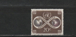 Nations Unies (New York) YT 8 * : Le Monde Uni - 1951 - Unused Stamps