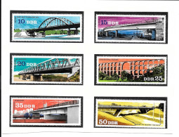 DH19 - TIMBRES FEUILLET DDR - PONTS - Bridges