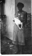 Photographie Photo Vintage Snapshot Nurse Nounou Noire Colonial - Anonyme Personen