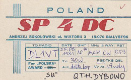 AK 210657 QSL - Poland - Bialystok - Radio Amateur