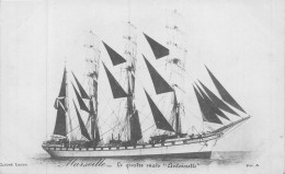 P-24-Mi-Is-1268 :  MARSEILLE. LE VOILIER QUATRE MATS "ANTOINETTE". CARTE PRECURSEUR - Ohne Zuordnung