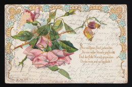 Rosa Rosen Sei Von Rosen Frisch Gebrochen, Sanct Magnus/ Lauenau 19.+ 20.10.1905 - Autres & Non Classés