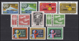 138-147 UNO New York Jahrgang 1964 Komplett, Postfrisch ** - Altri & Non Classificati