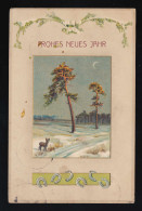 Winter Nacht Mond Feld Schnee Rehkitz, Frohes Neues Jahr, Osnabrück 31.12.1912 - Altri & Non Classificati