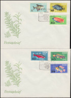 1221-1226 Zierfische 1966, Satz Auf 2 Schmuck-FDC ESSt Berlin Aquarium - Fische