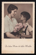 Mutter + Sohn Bringt Blumen, Lieben Mutter Beste Wünsche, Frankfurt 17.5.1941 - Fête Des Mères