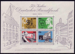 Block 4 Deutscher Rundfunk 1973, Postfrisch - Unused Stamps