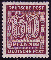 137X W B Ziffer 60 Pfennig - ** Geprüft - Postfris