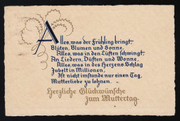 Alles, Was Der Frühling Bringt, Prosa Lyrik Glückwünsch Muttertag, Neuß 9.5.1931 - Día De La Madre