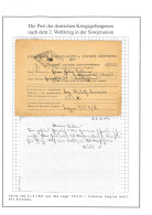 Kriegsgefangenenpost Ischewsk Tschalow Lager 7371/2 Russland Vom 21.6.1947 - Feldpost World War II