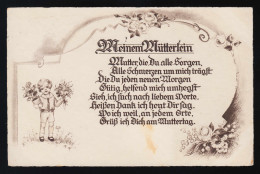 Meinem Mütterlein Mutter Die Du Alle Sorgen, Alle Schmerzen, Königsberg 7.5.1932 - Día De La Madre