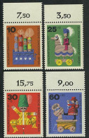 412-415 Wofa Holzspielzeug 1971, Oberrand, Satz ** - Unused Stamps