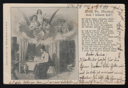 Mutter Kinderbett Engel Weißt Du Muatterl Was I Träumt Hab' Kleinzell 17.10.1898 - Mother's Day