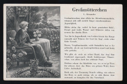 Großmütterchen Sitzt Allein Im Abendsonnenschein Garten L.Alexander, Ungebraucht - Día De La Madre