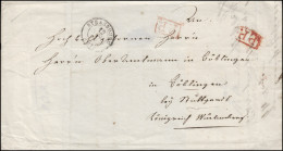 Frankreich Vorphilatelie Briefhülle STRASBOURG 1845 Nach Böblingen Mit 2 P.P.-O - Autres & Non Classés
