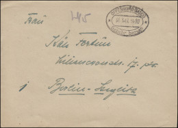 Gebühr-bezahlt-Stempel OFFENBURG (BADEN) 31.3.1947 Auf Brief N. Berlin-Steglitz - Otros & Sin Clasificación