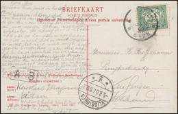 Firmenlochung/Perfin K Auf 52 Ziffer Auf AK Nieuwmarkt Met Waag AMSTERDAM 5.6.07 - Autres & Non Classés