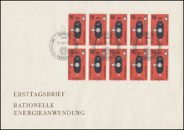 2601 Rationelle Energieanwendung 1981 - Kleinbogen Auf Schmuck-FDC ESSt Berlin - Storia Postale