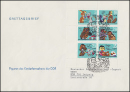 1807-1812 Figuren Des Kinderfernsehens - Kleinbogen Auf Schmuck-FDC ESSt Berlin - Cartas & Documentos