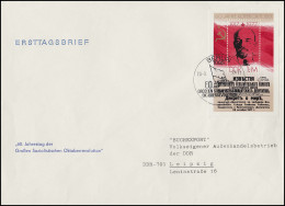 Block 50 Oktoberrevolution Lenin 1977 Auf Schmuck-FDC Buch-Export ESSt Berlin - Covers & Documents