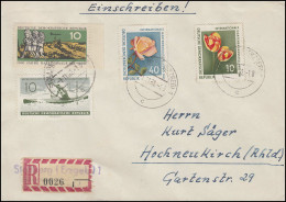 855-856 IGA 1961 In MiF Mit 833+839 R-Brief Not-R-Zettel STOLLBERG/ERZ. 1.11.62 - Sonstige & Ohne Zuordnung