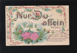 Blumen Tauben, Nur Du Allein Nimm Den Strauß Den Ich Im Bilde Kokotzko 5.10.1908 - Autres & Non Classés