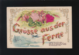 Grüsse Aus Der Ferne, O Könnt' Ich Bei Dir Weilen, Blüten, Rüsselsheim 7.8.1909 - Autres & Non Classés