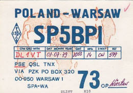 AK 210662 QSL - Poland - Warsaw - Radio Amateur