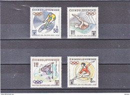 TCHECOSLOVAQUIE 1972 JEUX OLYMPIQUES DE MUNICH Yvert 1911-1914, Michel 2067-2070 NEUF** MNH - Ungebraucht