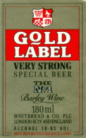 Oud Etiket Bier Gold Label 180 Ml - Brouwerij / Brasserie Whitbread - Cerveza