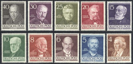 BERLIN 91-100 **, 1952, Berühmte Berliner, Prachtsatz, Mi. 130.- - Nuevos