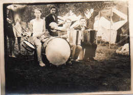 Photographie Photo Vintage Snapshot Orchestre Jazz Musique Music - Autres & Non Classés