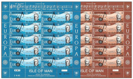 Isle Of Man 1985 Europa Cept: European Year Of Music Full Sheets With Ten Pairs Mi  278-281  MNH(**) - Man (Ile De)