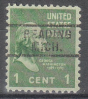 USA Precancel Vorausentwertungen Preo Locals Michigan, Reading 729 - Precancels