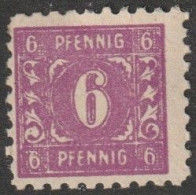 SBZ- Mecklenburg-Vorpommern: 1945, Plattenfehler: Mi. Nr. 10 XLV. 6 Pfg. Wertziffer.  */MH - Nuevos