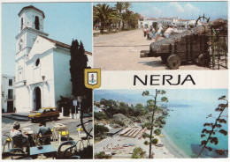 Nerja: SEAT-FIAT PANDA  - Iglesia & Playa - Costa Del Sol - (Spain) - Voitures De Tourisme