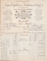 Facture FORGES DE CREIL à Creil Pour Froidfond à Libourne 1901 - Alimentaire