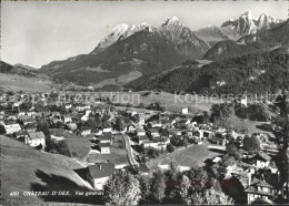 11644610 Chateau-d Oex Vue Generale Et Les Alpes Chateau-d Oex - Autres & Non Classés