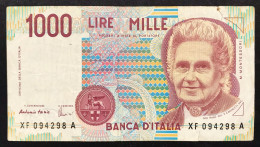 1000 LIRE Maria Montessori SERIE Sostitutiva XF...A 1990   LOTTO 635 - 1.000 Lire