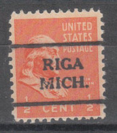 USA Precancel Vorausentwertungen Preo Locals Michigan, Riga 708 - Precancels